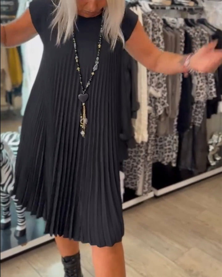 Elara™ | Soft Pleat Everyday Dress