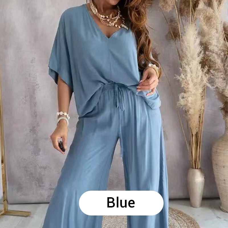 Women's Casual Loose Solid Color Suit