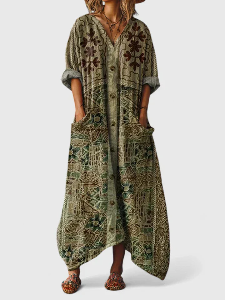 MARIANA™ | Embroidered Relaxed Dress