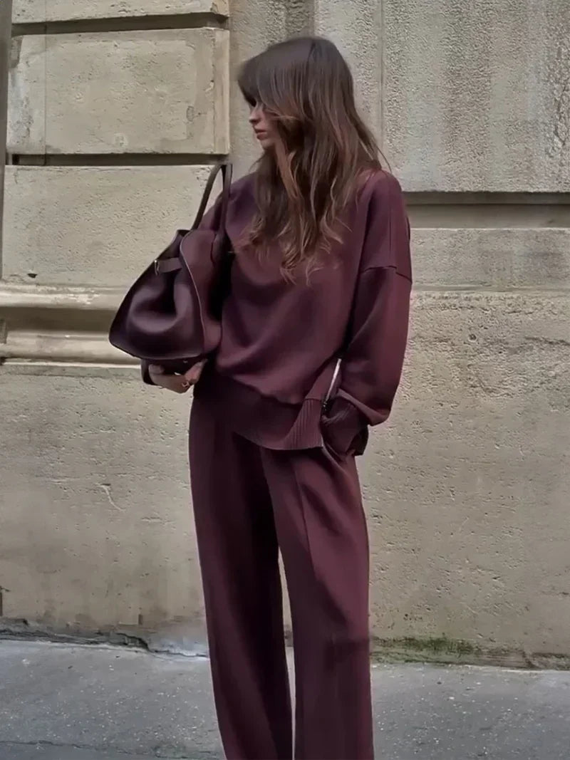 Serena™ | Relaxed Sweatshirt & Trouser Set
