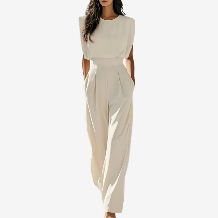 Ariia™ | Elegant Belted Jumpsuit