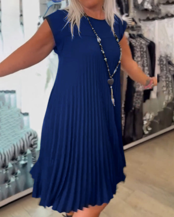 Elara™ | Soft Pleat Everyday Dress