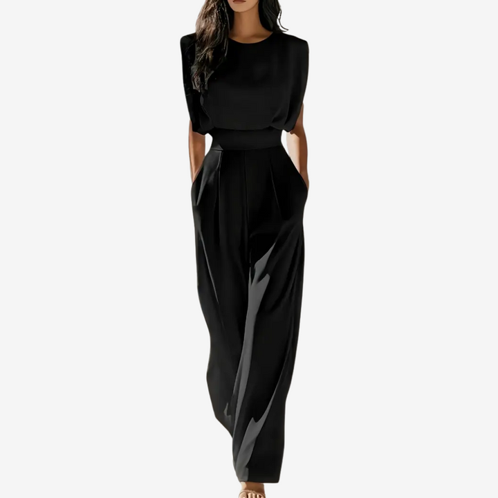 Ariia™ | Elegant Belted Jumpsuit