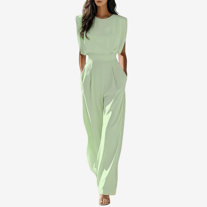 Ariia™ | Elegant Belted Jumpsuit