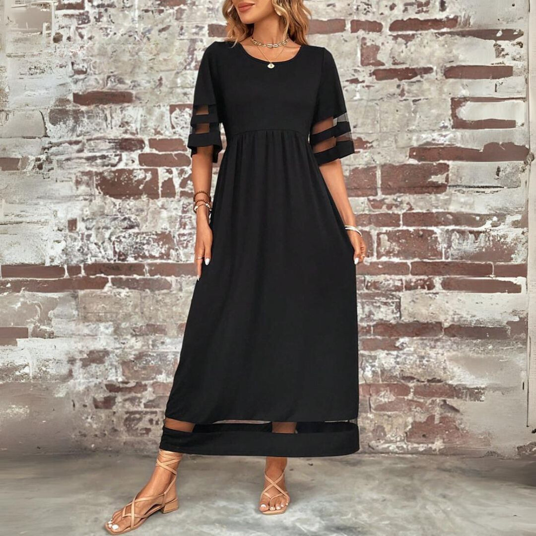 Nadia | Midi Dress with Tummy Coverage