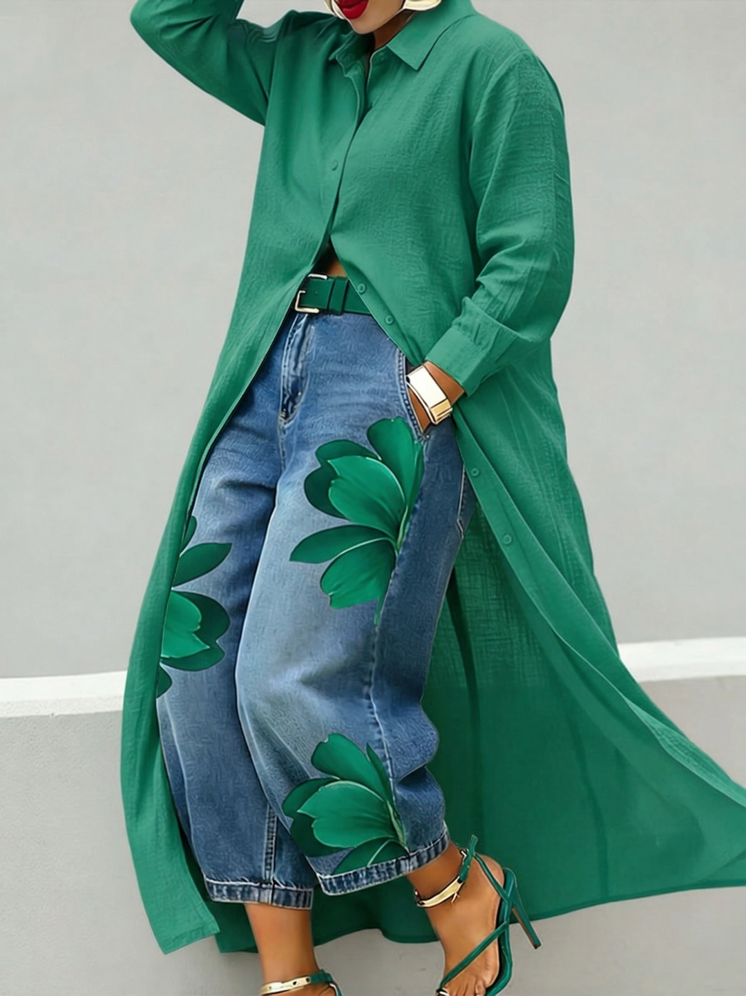 Sophia™ | Elegant Floral Wide-Leg Pants