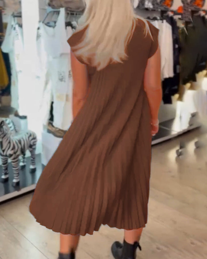 Elara™ | Soft Pleat Everyday Dress