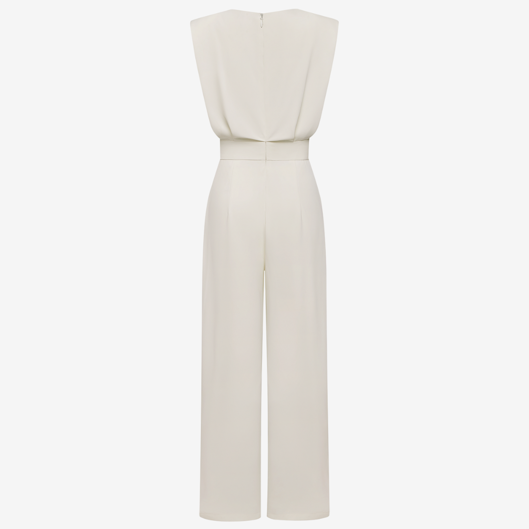 Ariia™ | Elegant Belted Jumpsuit