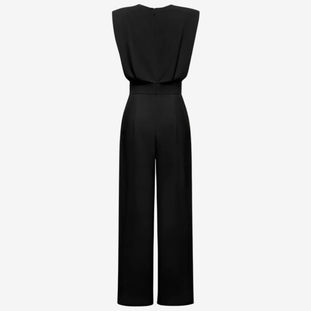 Ariia™ | Elegant Belted Jumpsuit