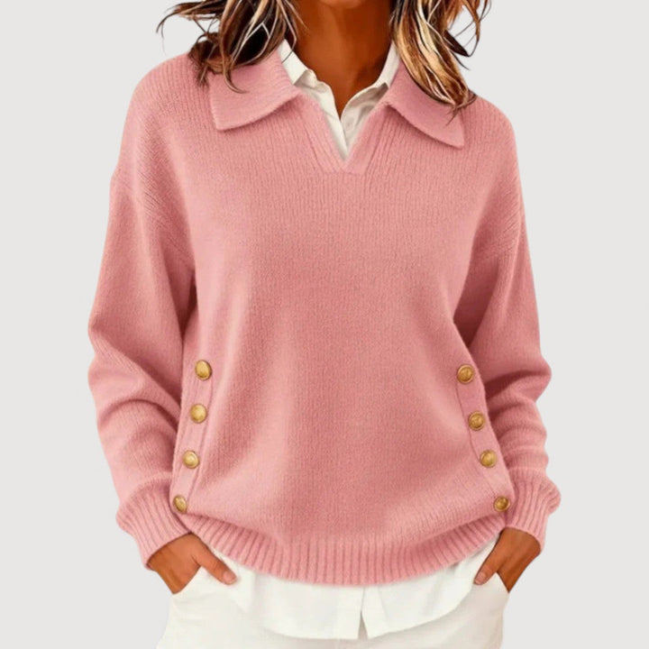 AIRA BUTTON DETAIL SWEATER