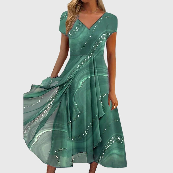 AUBRIELLE™ | Flowing Midi Dress