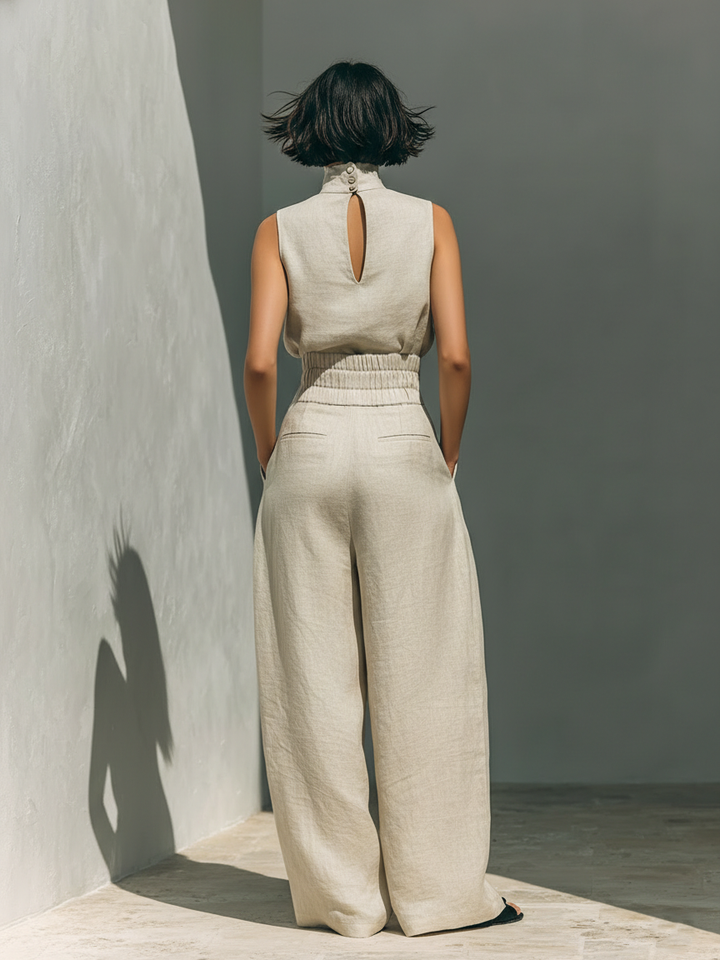 Lina™ | Minimalist Linen Two-Piece Set