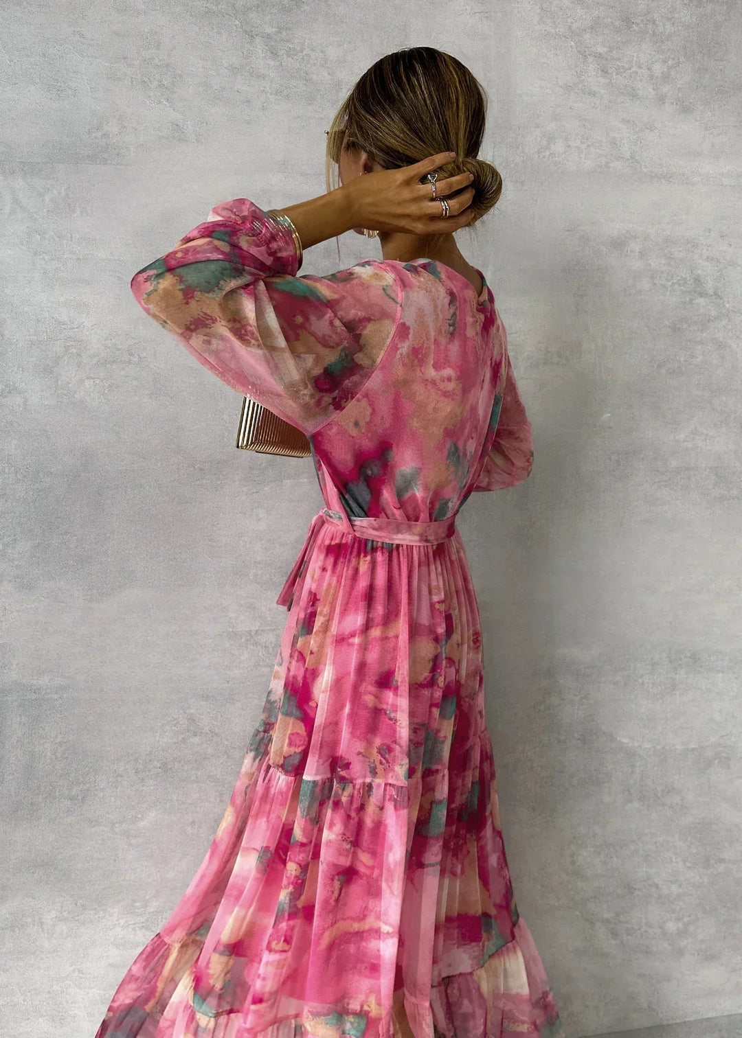 Celina - Wrap Dress with Floral Print