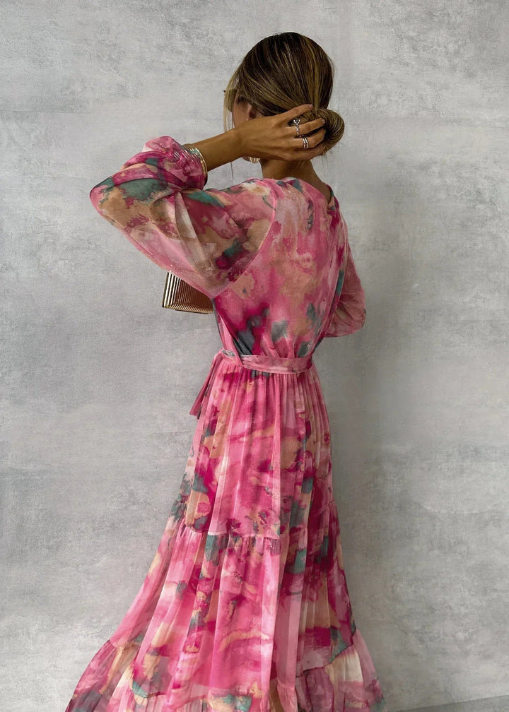 Celina - Wrap Dress with Floral Print