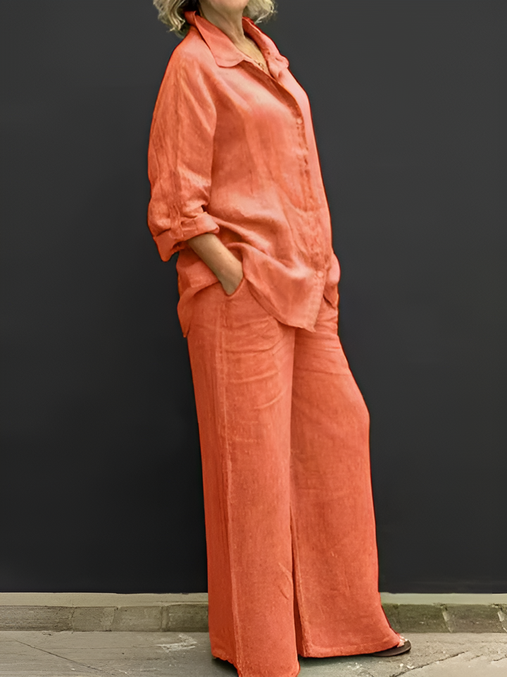 Sylvie™ | Linen Shirt Suit