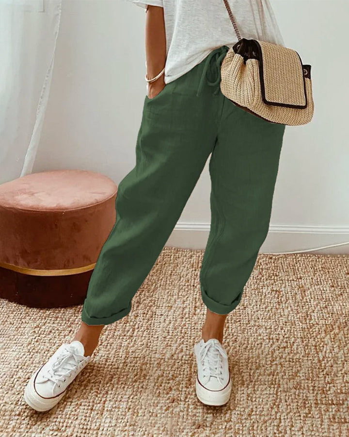 Zara | Lightweight Anti-Sweat Linen Trousers
