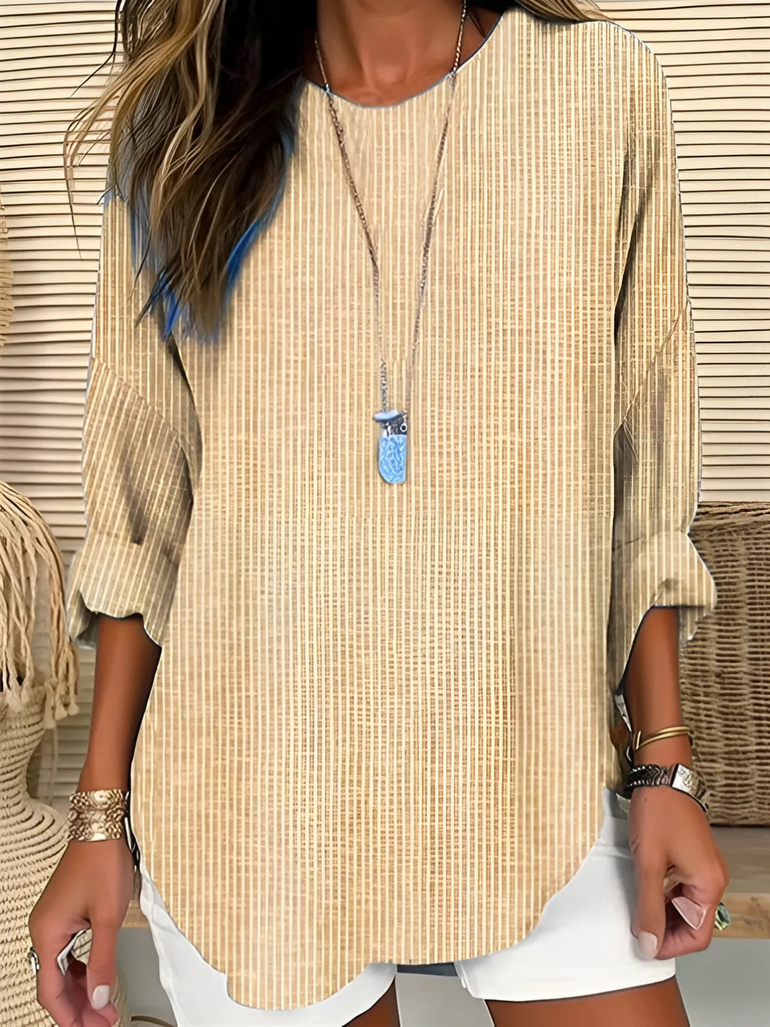 Rhea™ | Trendy Striped Blouse