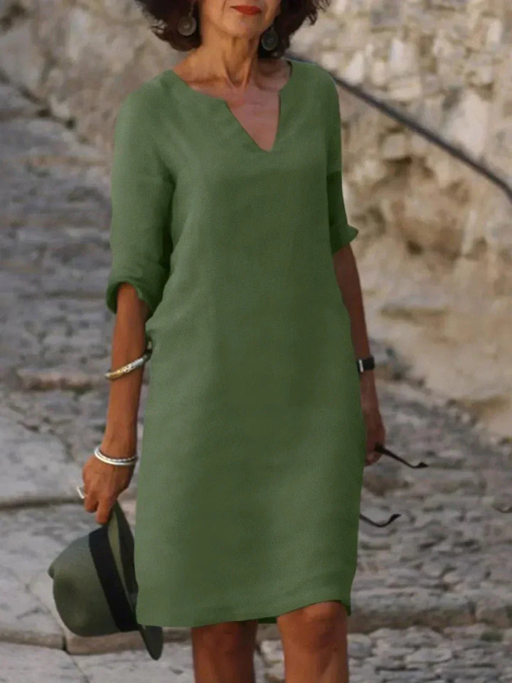 Beth™ | Relaxed V-Neck Dress