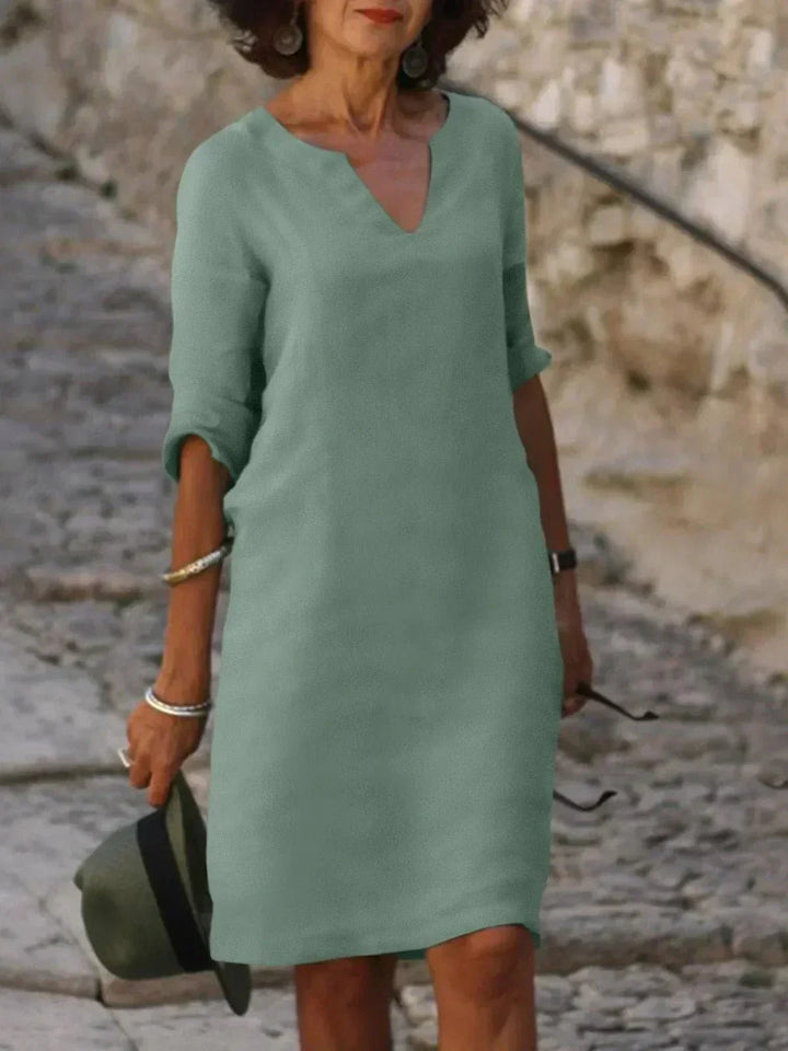 Beth™ | Relaxed V-Neck Dress