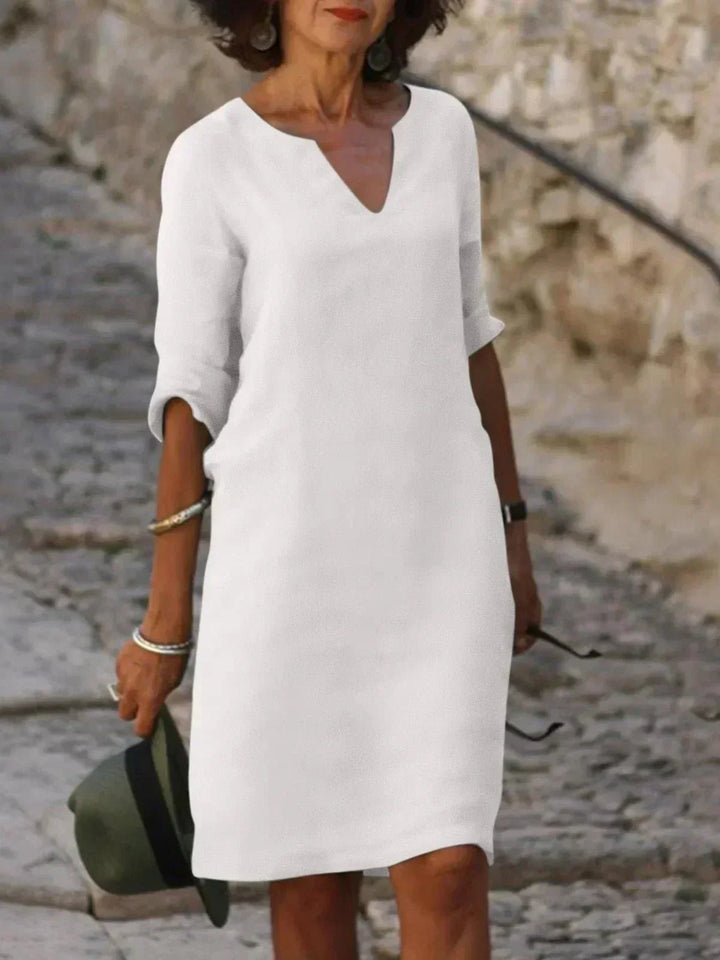 Beth™ | Relaxed V-Neck Dress