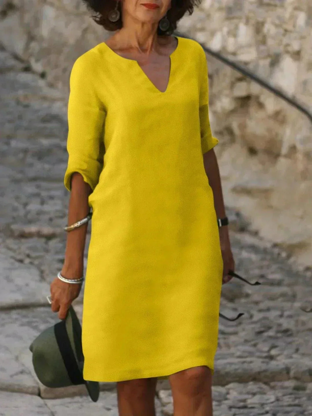 Beth™ | Relaxed V-Neck Dress