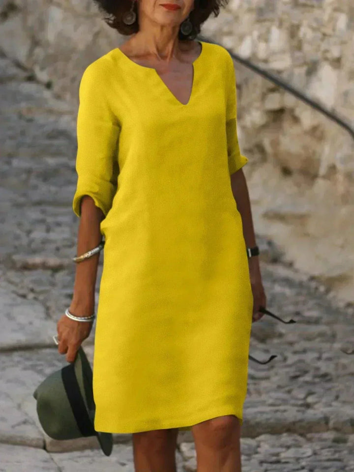 Beth™ | Relaxed V-Neck Dress