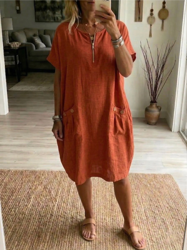 Tessa™ | Everyday Zip-Front Dress