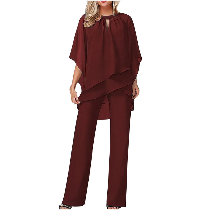 Serena™ | Elegant Chiffon Festive Pantsuit