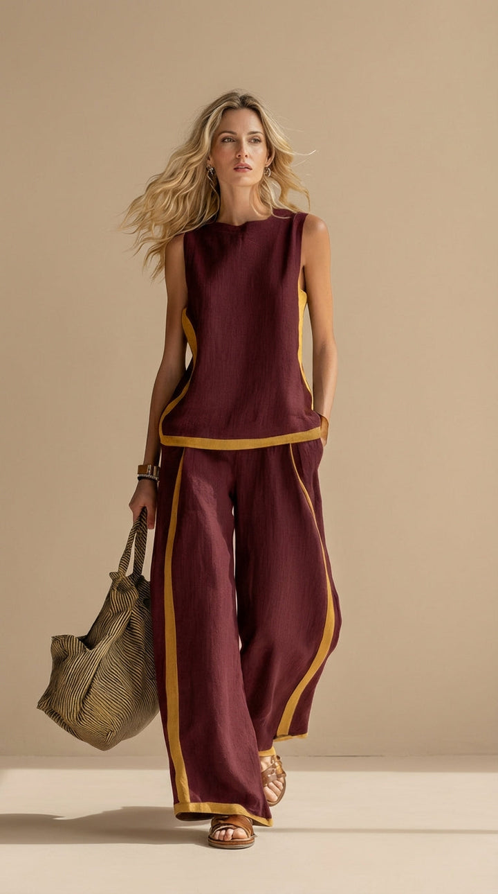 Mia™ | Linen and Cotton Breezy Two-Piece Set
