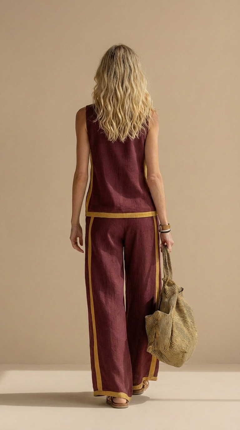 Mia™ | Linen and Cotton Breezy Two-Piece Set