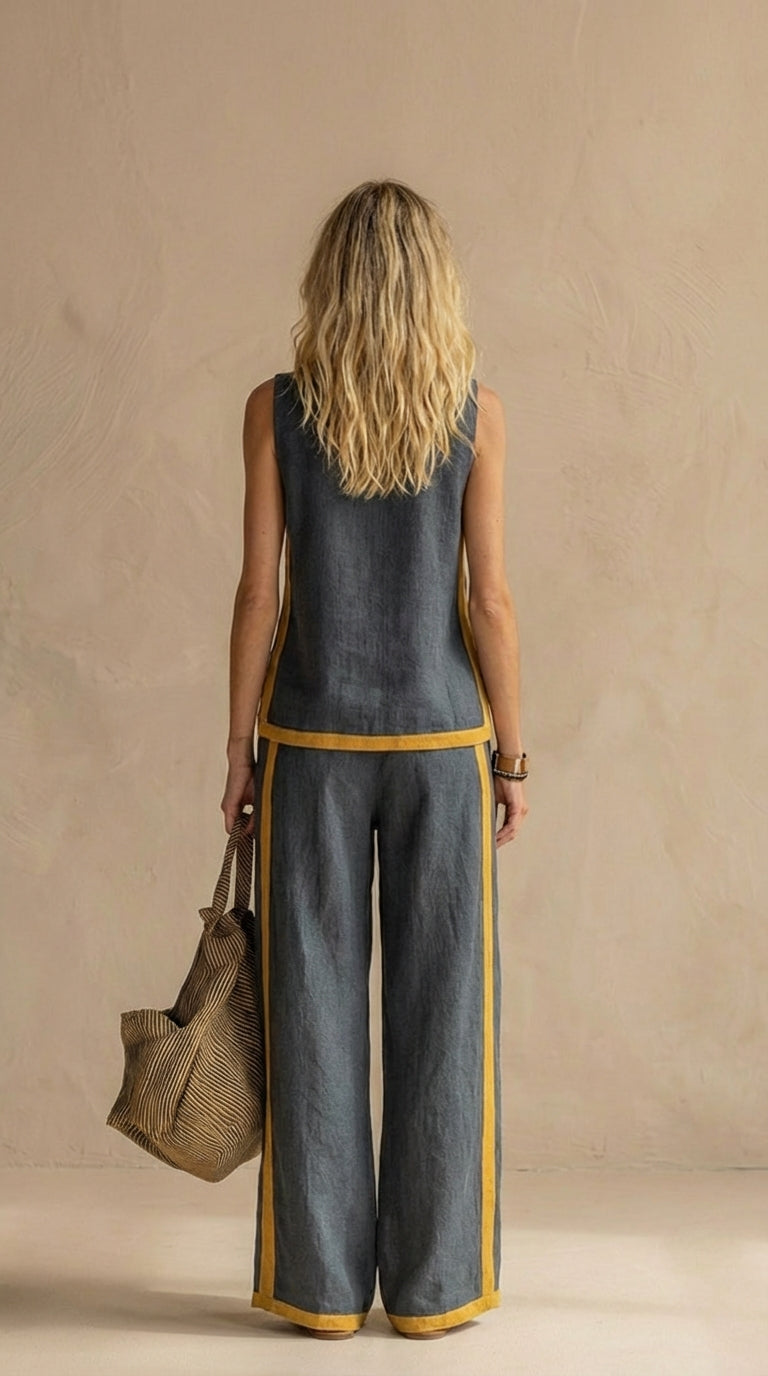 Mia™ | Linen and Cotton Breezy Two-Piece Set