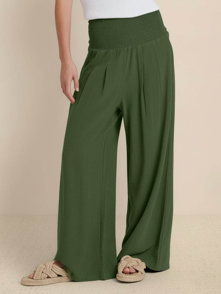 Elizabeth™ |  High-Waist Cotton Linen Palazzo Pants