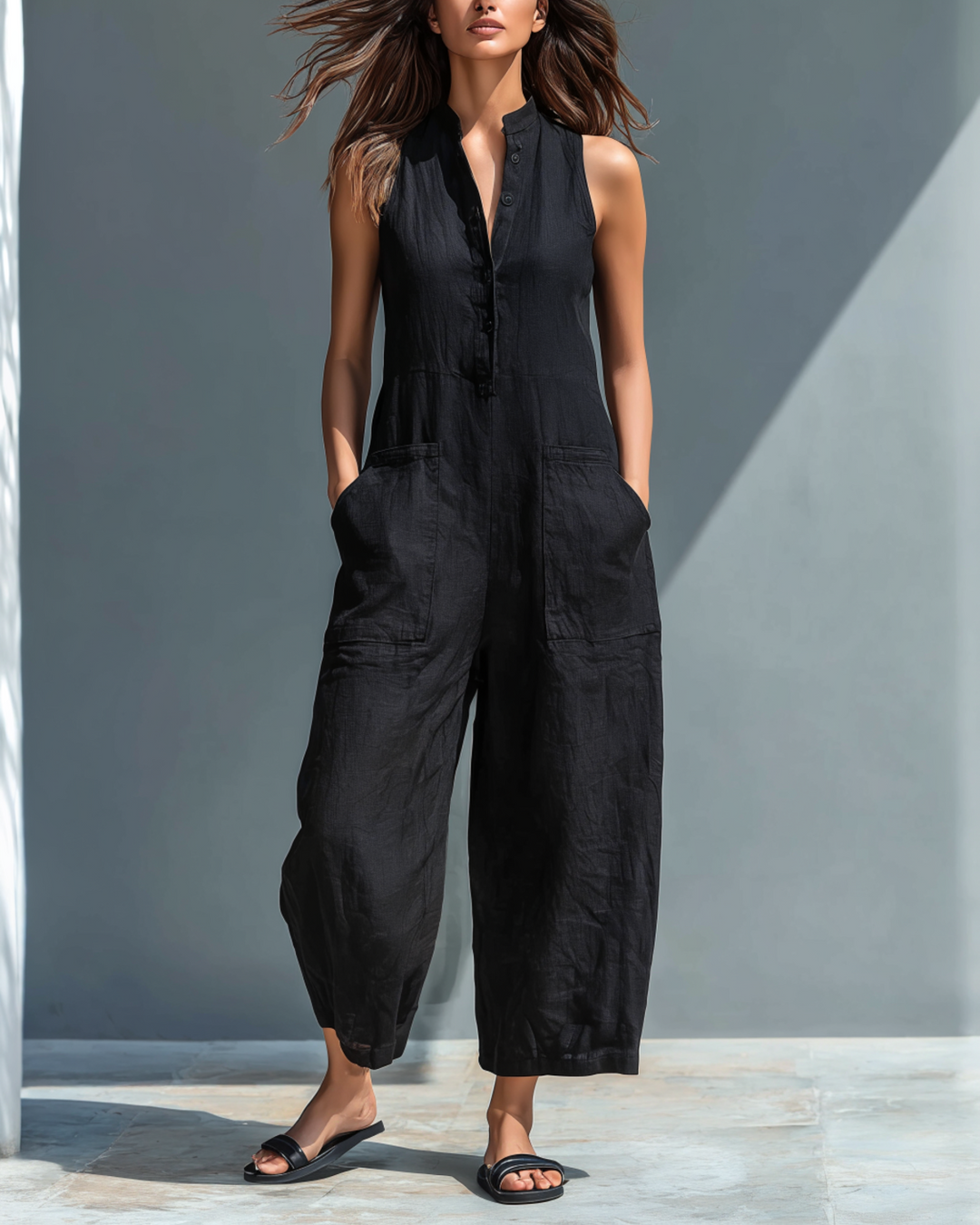 Sofia™ | One-Piece Linen Loose Jumpsuit