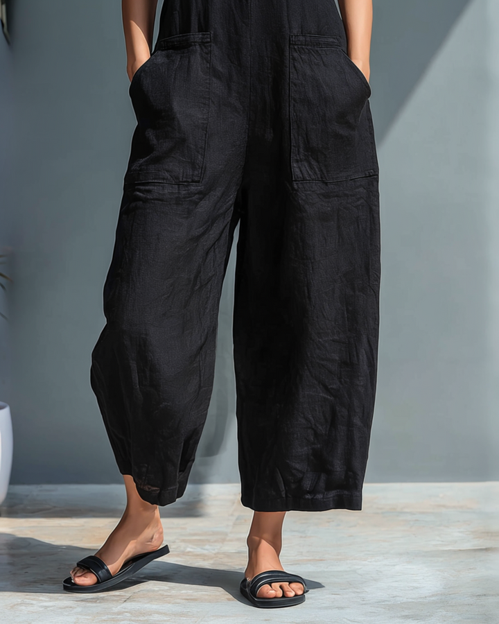 Sofia™ | One-Piece Linen Loose Jumpsuit