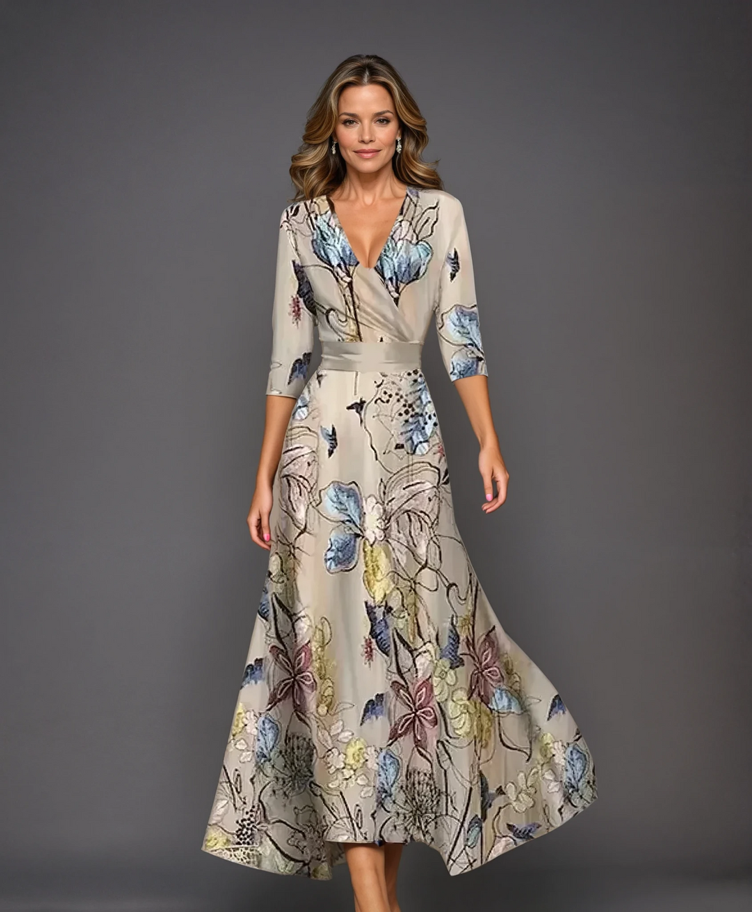 Florentine - Chic Dress with Floral Print