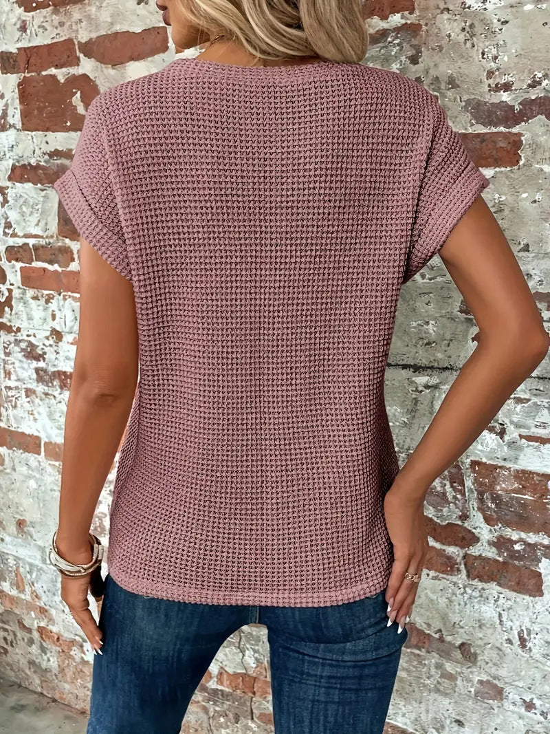 Sophie™ | Sweetheart Round Neck T-Shirt  Effortless Style. Everyday Comfort.