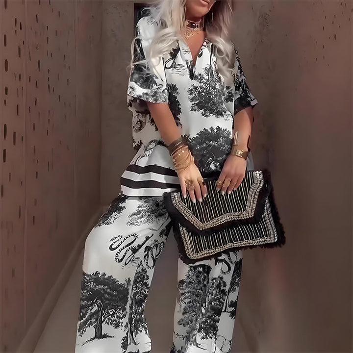 Paisley™ | V-Neck Two-Piece Set