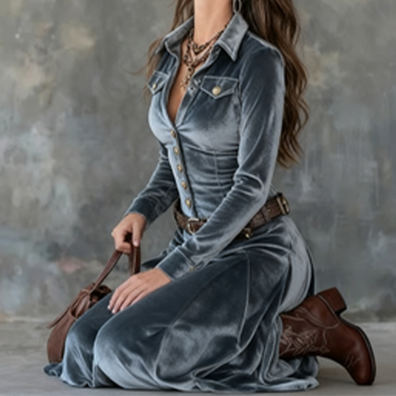 Vena™ | Modern Flowy Maxi Dress