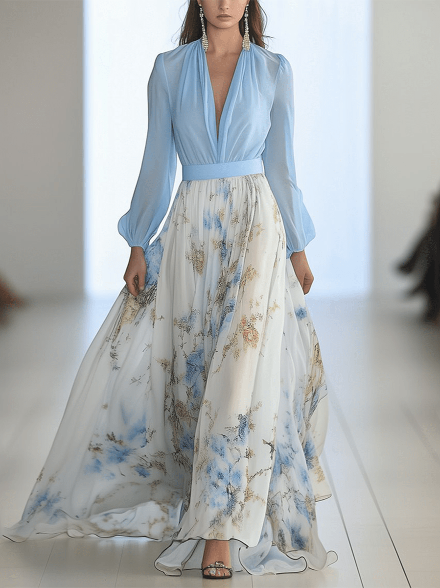 Tess | Floral Print Maxi Dress